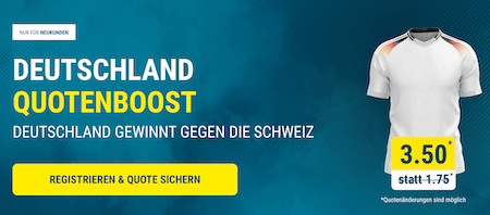 sportwetten.de Boost zu Schweiz gegen Deutschland