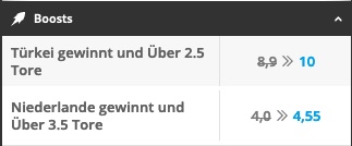 Neobet Boosts zum Spiel Niederlande vs Türkei