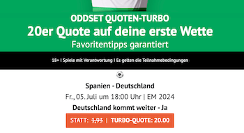 Deutschland Boost gegen Spanien im EM-Viertelfinale bei Oddset