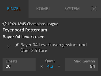 Feyenoord gegen Leverkusen Boost bei Neobet