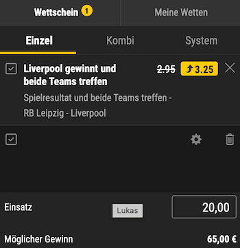 Liverpool Boost gegen Leipzig bei bwin am 23.10.2024