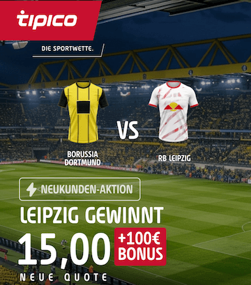 Leipzig gewinnt Boost bei Tipico gegen Dortmund am 2.11.2024