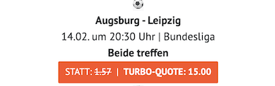 Augsburg gegen Leipzig beide Teams treffen Boost