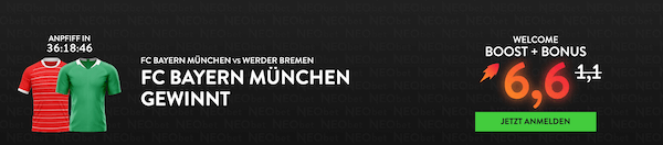 Bayern Boost bei Neobet gegen Bremen